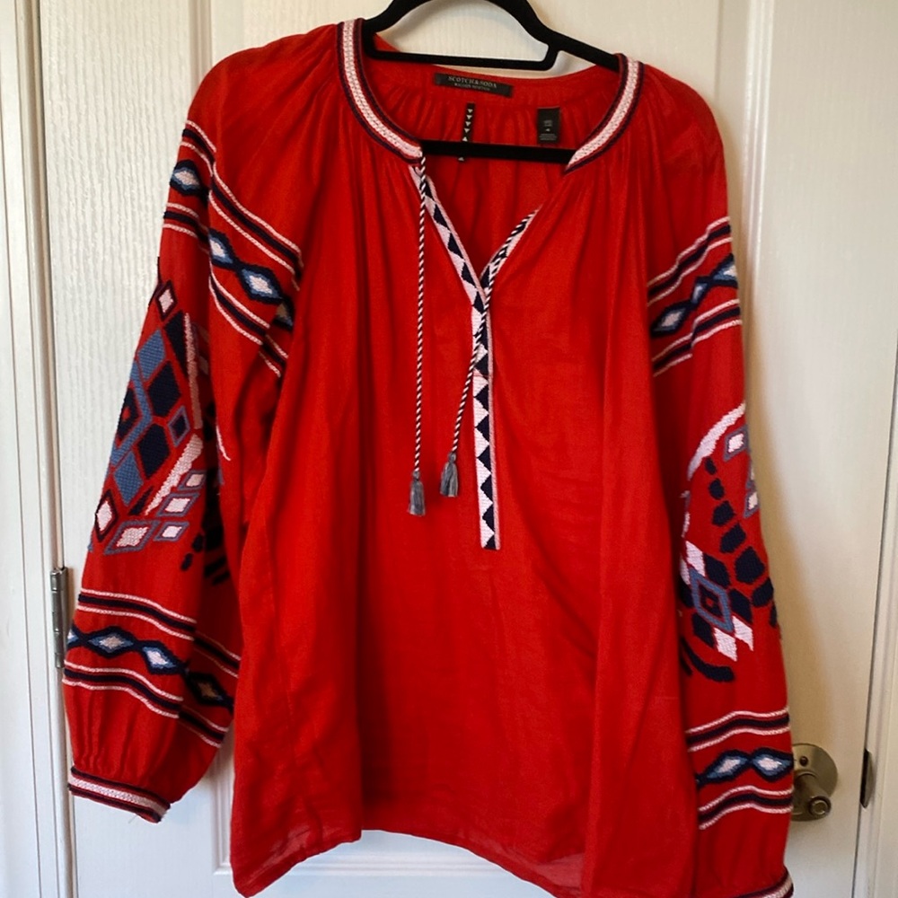Scotch & soda size 4 red and blue